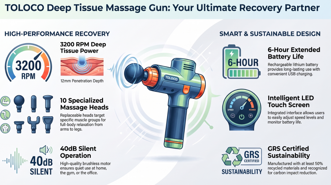 TOLOCO Massage Gun Review