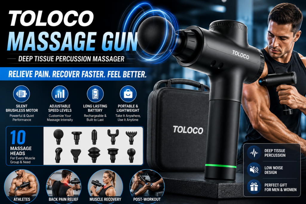 TOLOCO Massage Gun Review